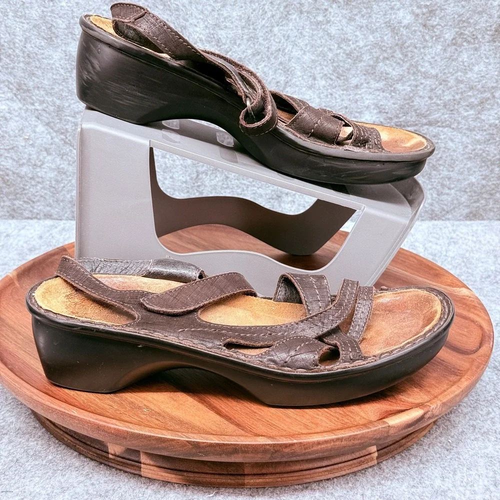 Naot‎ Shoes Womens Size 39 Leather Strappy Slingback Platform Comfort Sandals